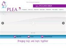 Tablet Screenshot of plea-agency.org